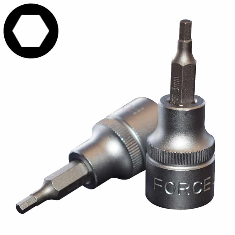 Force 6-Slot Socket 3/8" Meters [334]