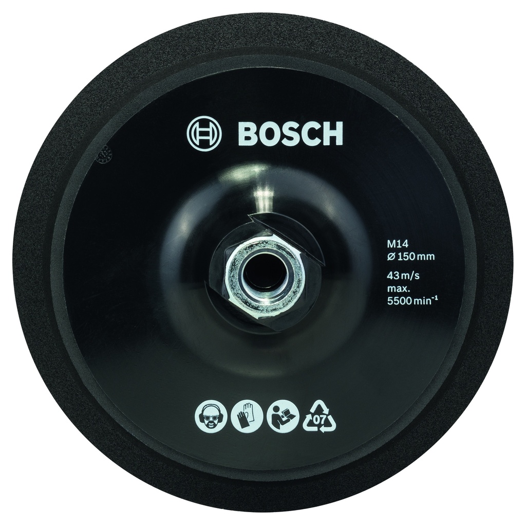 Bosch Grinding disc, Ø 150mm, M14, Velcro fastening