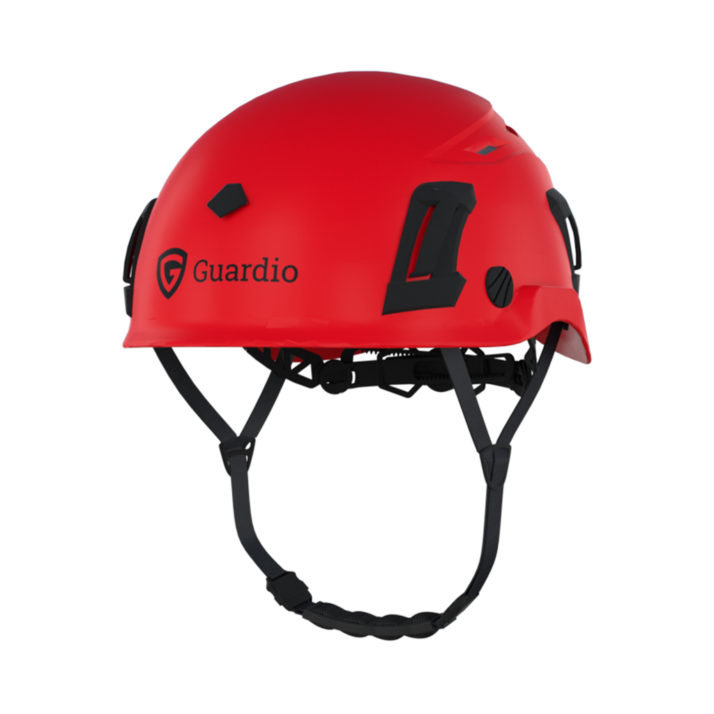 Guardio Armet safety helmet with openings red