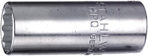 Stahlwille Socket 1/4", Long, 12-Angle, Inches