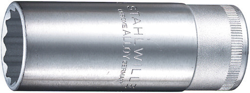 Stahlwille Hylsy Impact 1/2", Long, 12-Corner, Meters