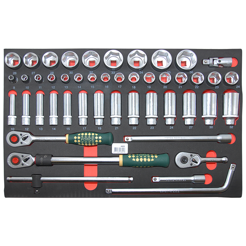 Force Foam Socket set 1/2", 48 pieces