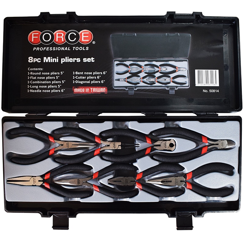 Force Pliers set 125 mm, 8 parts