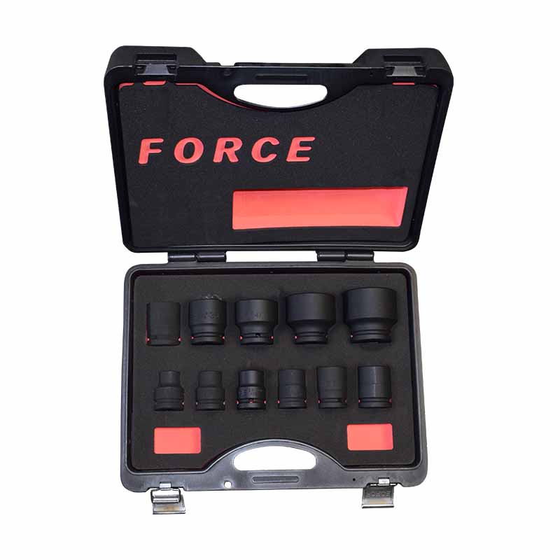 Force Machine sockets 3/4", 17-50 mm, 11 parts