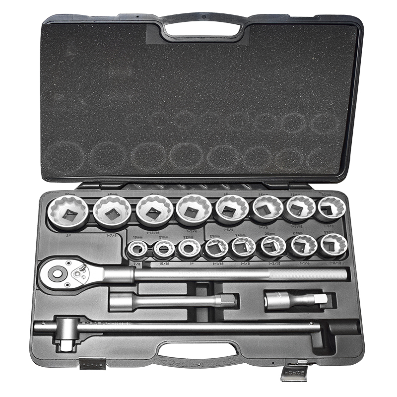 Force Socket set 3/4", 7/8"-2", 20 pieces