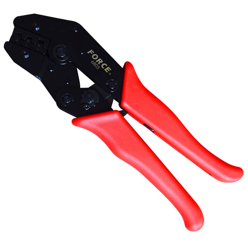 Force Crimping Pliers, Automatic, 0.5-6mm², For non-insulated connectors