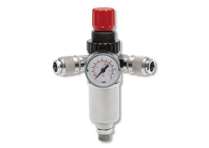 Contimac Pressure regulator with pressure gauge and quick connectors 3/8''