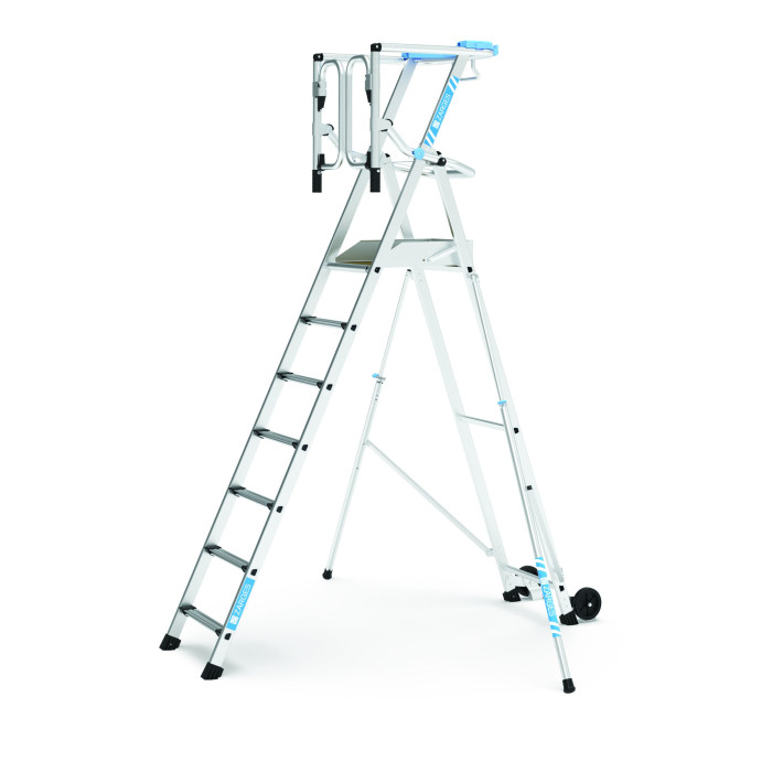 Zarges ZAP Safemaster Max S Work Platform with Gate, 7 steps