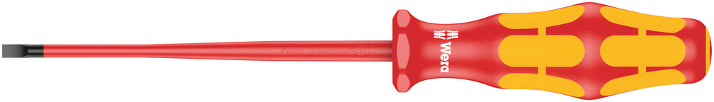 Wera 160 iS VDE Insulated screwdriver with reduced blade diameter for slotted screws