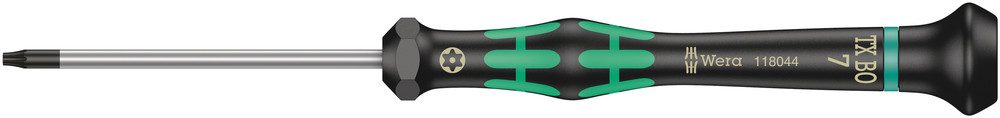 Wera 2067 TORX® BO Screwdriver for tamper-proof TORX® screws for electronic applications