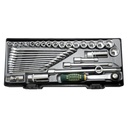 Force Socket set 3/8", 6-22mm+Fixed links, 36 parts