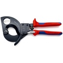 Knipex Cable cutter With ratchet 280mm, Al/Cu Ø52mm/380mm²