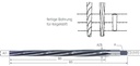 Premus Cone reamer 1:50 10mm, HSS